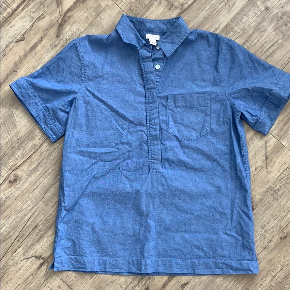 J. Crew Denim Short Sleeve Button Down